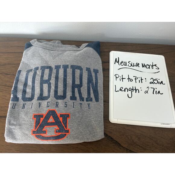 Auburn University Sweatshirt Womens XL Gray Blue Tigers Football - Picture 6 of 6